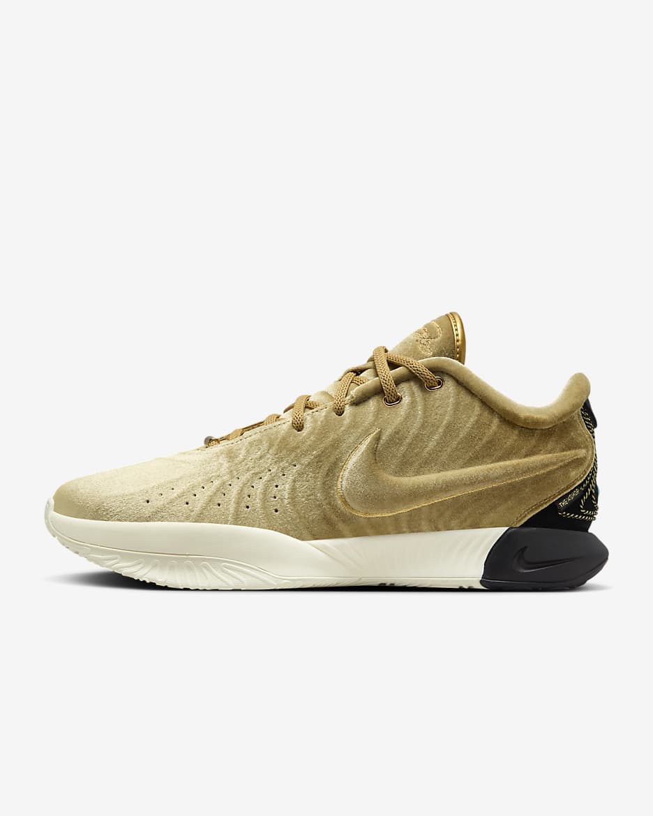 Nike lebron gold online